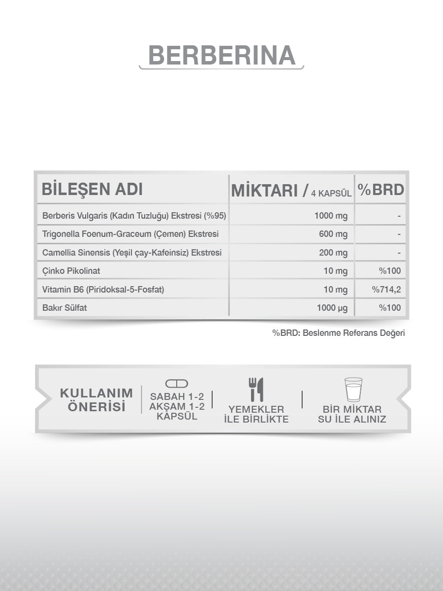 GOODDAY BERBERİNA KAPSÜL 60 KAPSÜL