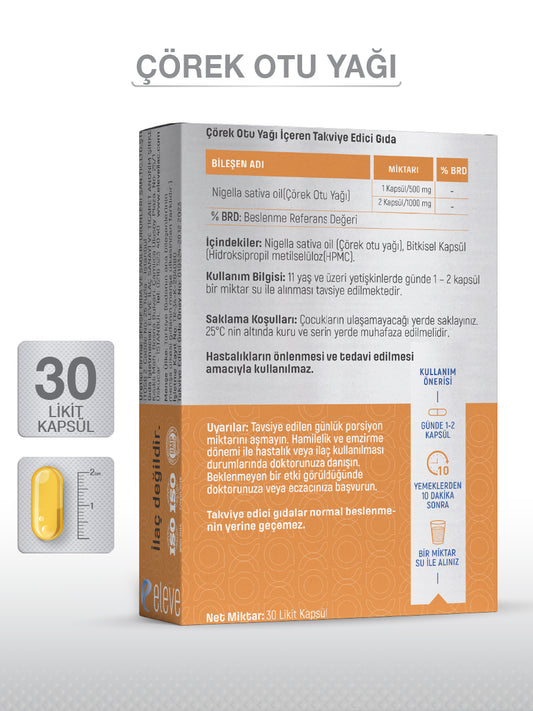 ÇÖREK OTU YAĞI 30 LİKİT KAPSÜL
