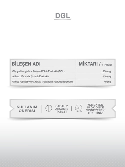 DGL 30 TABLET (ÇİĞNEME TABLET)