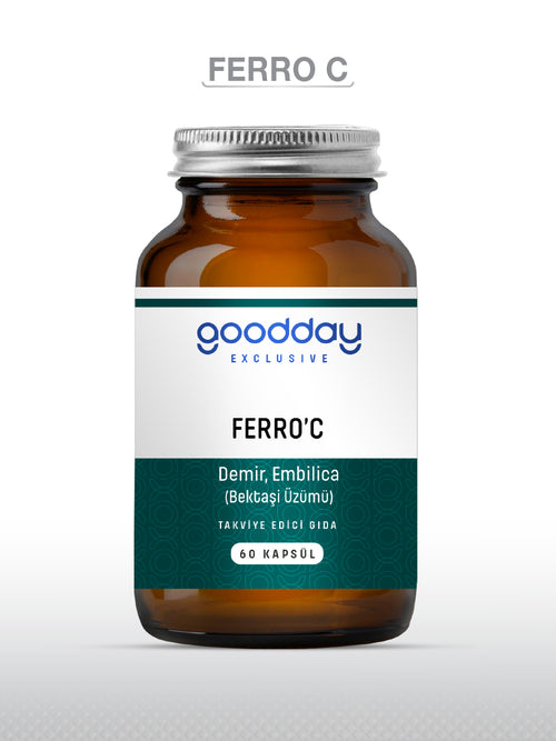 GOODDAY FERRO' C 60 KAPSÜL TAKVİYE EDİCİ GIDA
