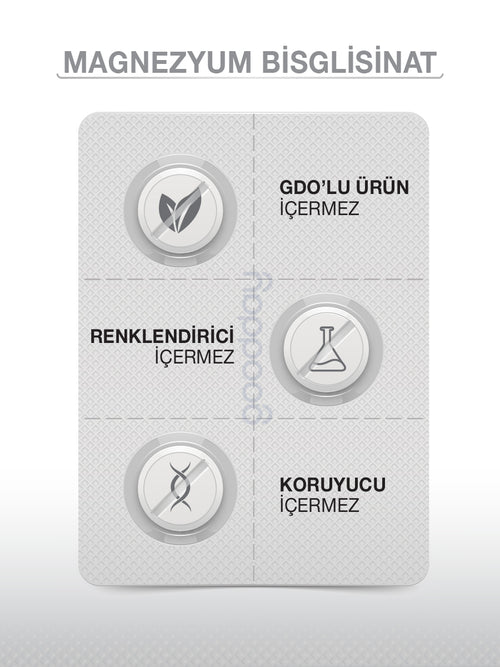 GOODDAY MAGNESIUM PLUS G (Mg. BİSGLİSİNAT) & P5P 30 TABLET